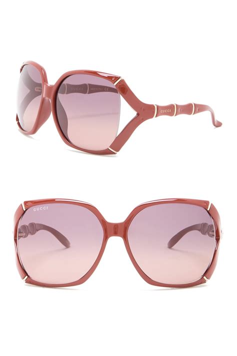 Gucci 58mm Oversized Square Sunglasses In Pink Lyst