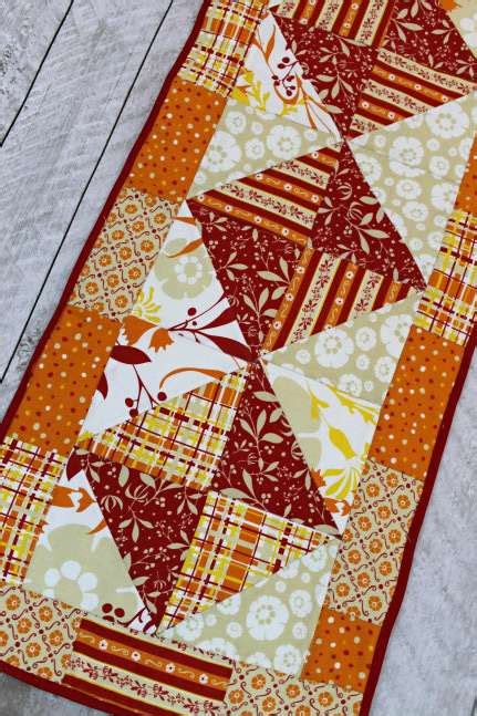 Easy Fall Quilted Table Runner Free Pattern Quilting