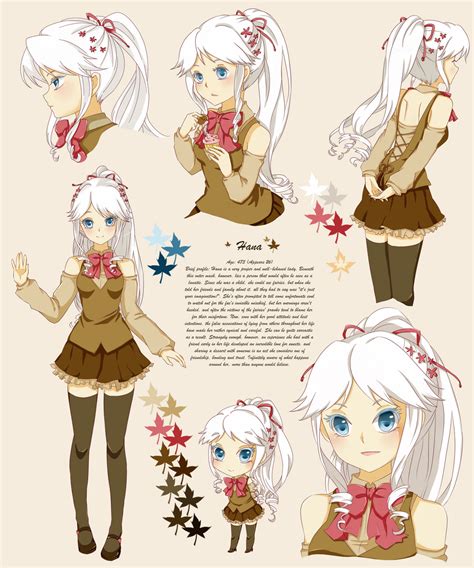 Hana Character Reference Sheet By Yuki23onna On Deviantart