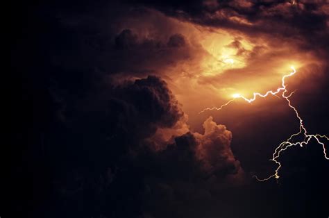 Wallpaper Sunlight Sky Lightning Storm Atmosphere Thunder Cloud