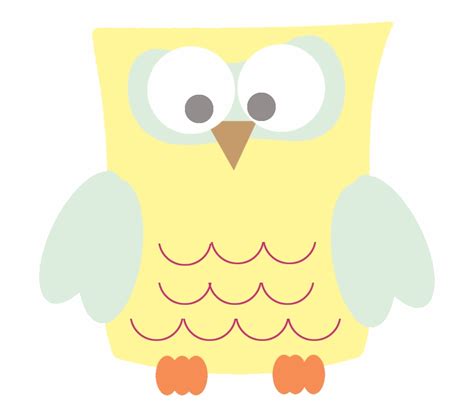 Funny Yellow Owl Clipart Owl Clip Art Black Background Transparent