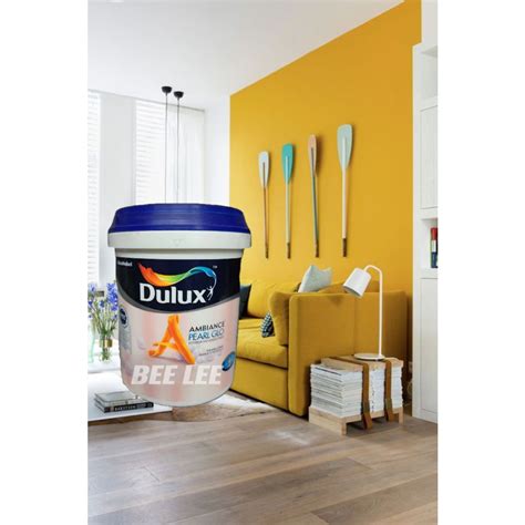 Original Dulux Ambiance Pearl Glo Paint Yellow Colour Cat