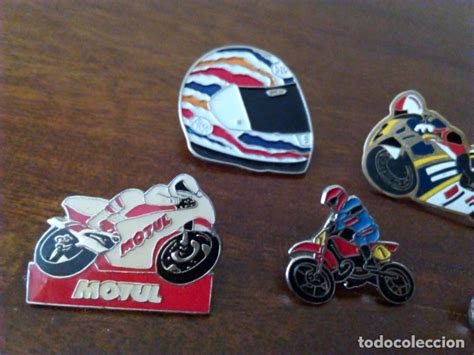 Lote De 5 Pins De Motos Motociclismo Con Su P Comprar Pins Antiguos