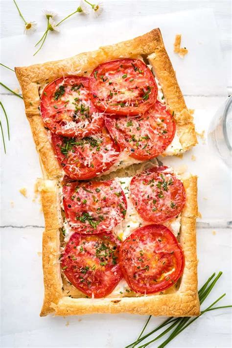 Easy Vegetarian Puff Pastry Tomato Tarts With Feta And Ricotta