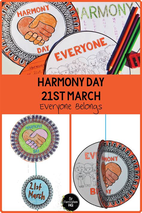 A Set Of Harmony Day Templates To Help You Plan Activities To Keep Your