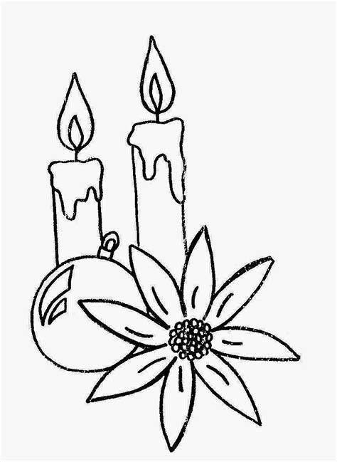 Dibujos Para Colorear De Velas De Navidad Trato O Truco