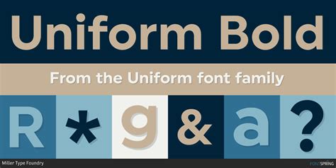 Uniform Regular Width Font Fontspring