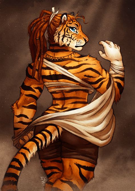 Striped Strength By Tasdraws Anthro Furry Furry Drawing Anime Furry