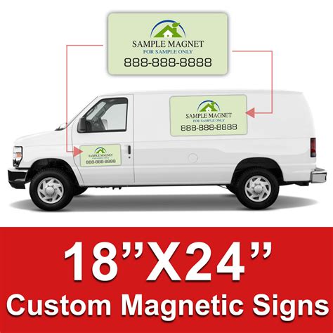 18x24 Inch Car Magnets Custom Magnetic Signs