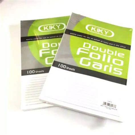 Jual Kertas Double Folio Garis Kiky Kertas Dabel Polio Eceran Per