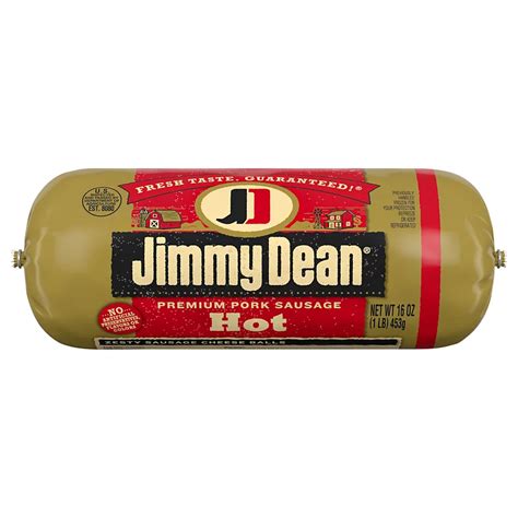 jimmy dean premium pork hot sausage roll shop meat at h e b