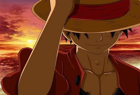 Anime One Piece Monkey D Luffy Sky Sunset Mode Of Transportation