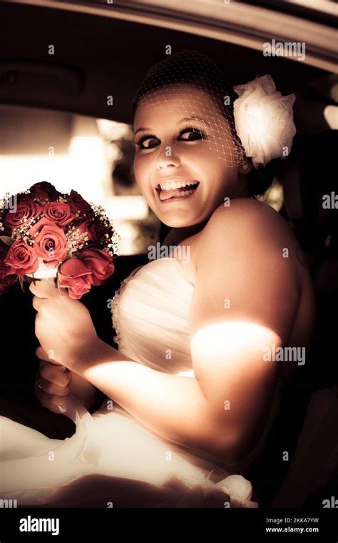 Crazy Bridezilla Concept With Soon To Be Married Bride Pulling Funny