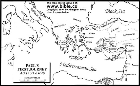 Why, before his second missionary journey, did paul separate from barnabas? Biblické mapy