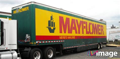 Mayflower Moving Burlington Nj Low Belly Trailer Wrap Image Fleet