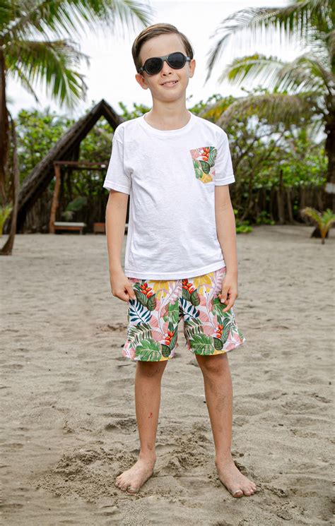 Traje De Baño Niño Short Tropicalia Playa Bendita Swimwear