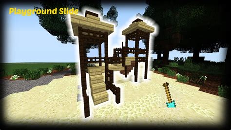 Minecraft How To Make A Playground Slide Youtube