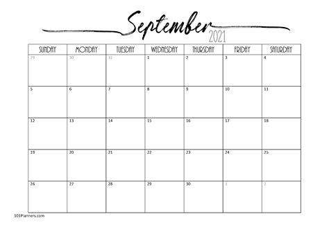 Free 2021 2021 Monthly Calendar With Notes Calendar Printables Free Blank