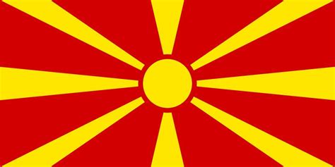 Macedonia flag coloring - country flags