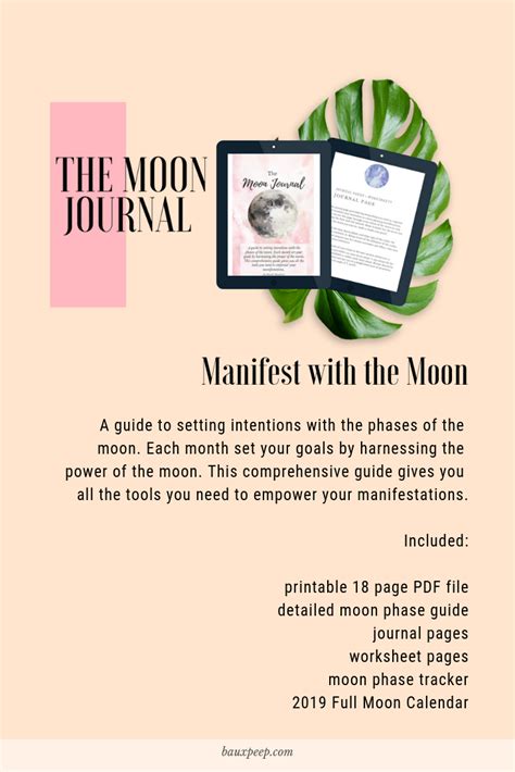 New moon as the name suggests, the new moon phase is all about new beginnings and setting intentions for what we want to manifest over the next no plan goes in precise order, so during this phase consider how you can find ways to overcome obstacles and continue to move forward towards. The Moon Journal is a printable resource detailing the ...