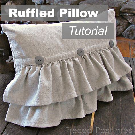 Pieced Pastimes Ruffled Pillow Tutorial