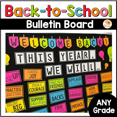 Back To School Bulletin Board Or Door Decor Community Building