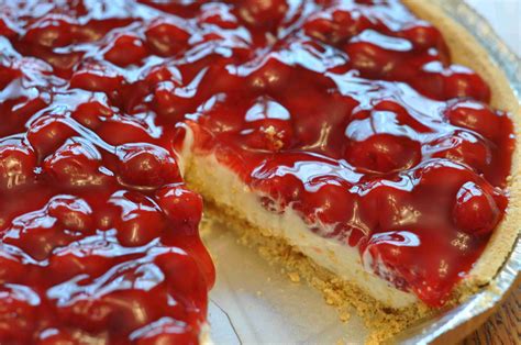 Paula deen cherry cheesecake pie. Cherry Cream Cheese Pie | No bake cherry cheesecake ...