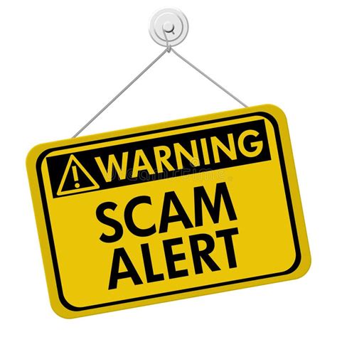 Warning Of Scam Alert Stock Photo Image Of Hazard Fraud 33771536
