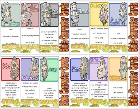 Printable Bible Character Trading Cards New Testament Part 2 Of 2 Bible Characters New