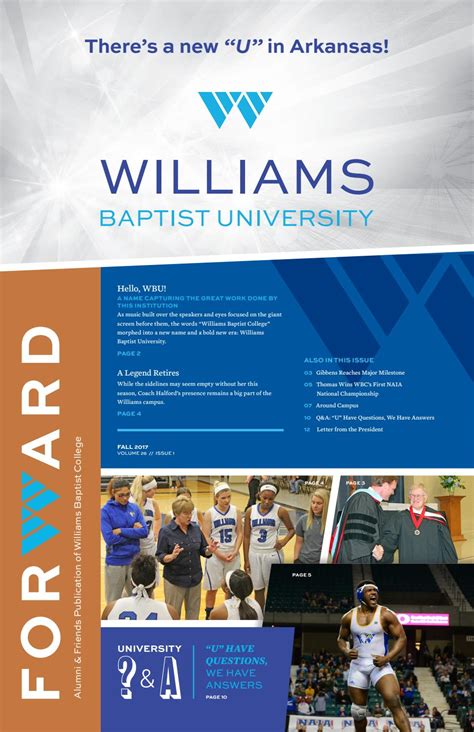 Williams Baptist College Fall Forward Alumni Newsletter By Williams