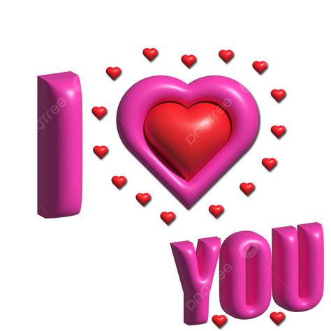 3d I Love You Typography On Valentines I Love You 3d Love You Text