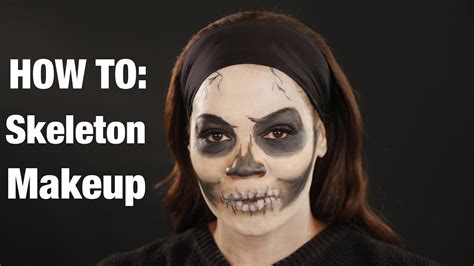 Halloween Makeup Tutorial How To Do Skeleton Look Inspired By Kim