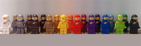 The Full Rainbow Of Lego Classic Space Minifigures Is Really Satisfying