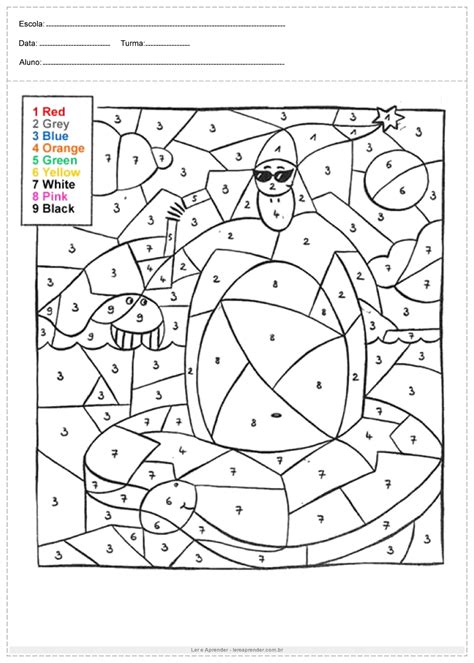 Atividade De Ingles 6 Ano Numeros