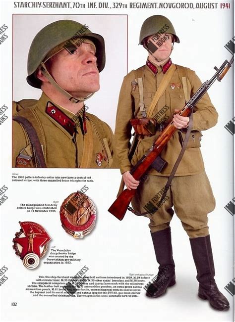 Fortress Books The Soviet Soldier Of World War Two Uniforms