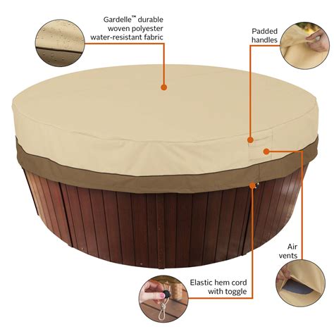 Classic Accessories Veranda Round Hot Tub Cover Garden