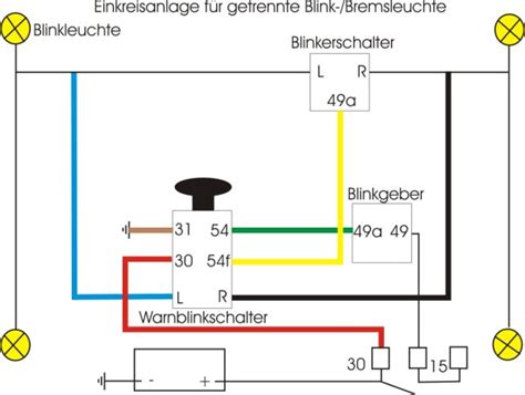 Ein schaltplan (auch schaltbild oder schaltskizze) ist eine in der elektronik gebräuchliche grafische darstellung einer elektrischen schaltung. Blinker und Warnblinker - Kassels-Bauern