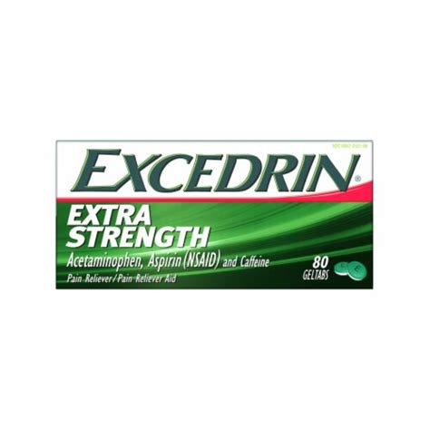 Excedrin Extra Strength Gel Tabs 80 Count 80 Ct Kroger