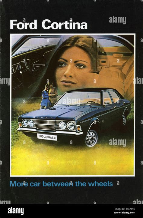 1972 Ford Cortina Mk3 Sales Brochure Cover Stock Photo Alamy