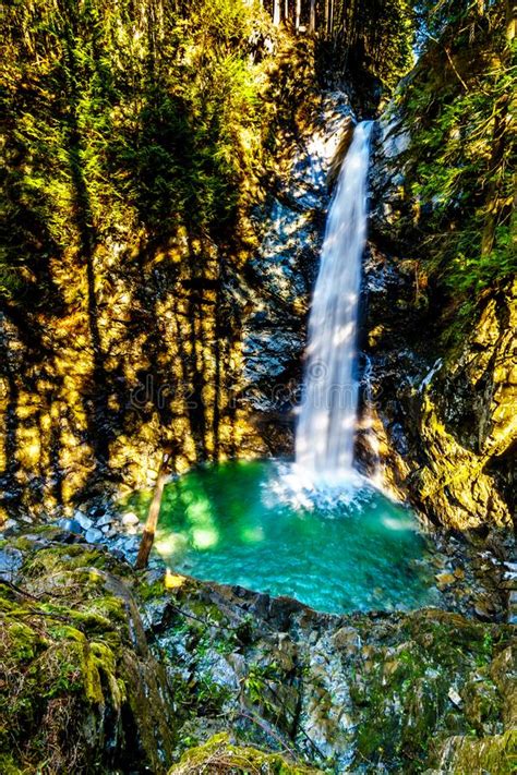 Cascade Falls In Cascade Falls Regional Park British Columbia Stock