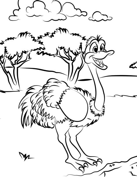 Use this lesson in your classroom, homeschooling curriculum or just as a fun kids activity that you as a parent can do with your child. Free Printable Ostrich Coloring Pages For Kids