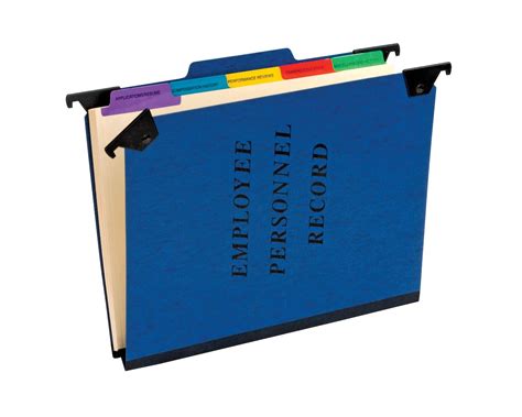 Pendaflex Hanging Employeepersonnel Folders Letter Size Blue Each