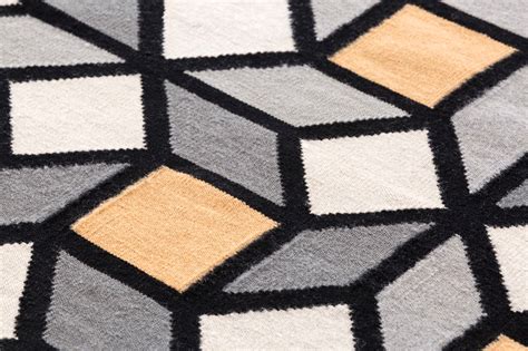 Parquet Geometric Puzzle Like Kilim Rugs By Front For Gan