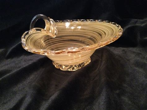 Hand Blown Glass Dish Etsy