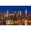 New York City Manhattan Midtown Buildings Skyline Night  Wallpaper Drive