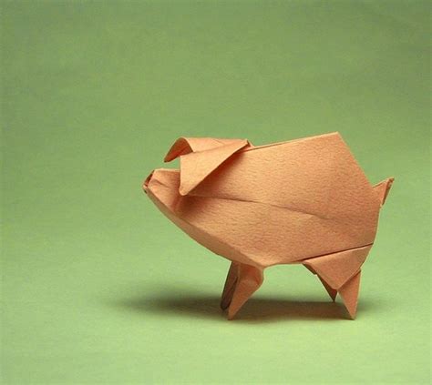 Origami Paper Pig Origami Pinterest