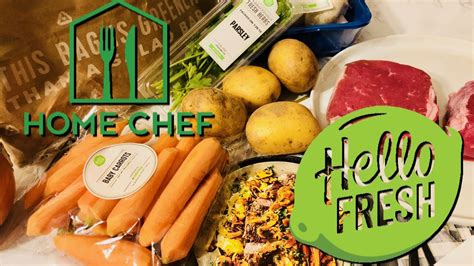 Hello Fresh Vs Home Chef Meal Kit Delivery Comparison 2018 Youtube