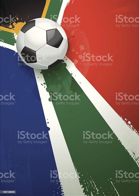 Latar Belakang Sepak Bola Afrika Selatan Ilustrasi Stok Unduh Gambar