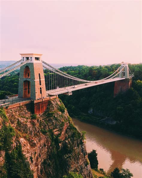 Clifton Suspension Bridge Bristol England At Sundown Pics