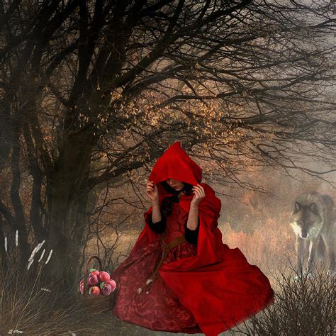 Little Red Riding Hood Mixed Media By Gayle Berry Pixels